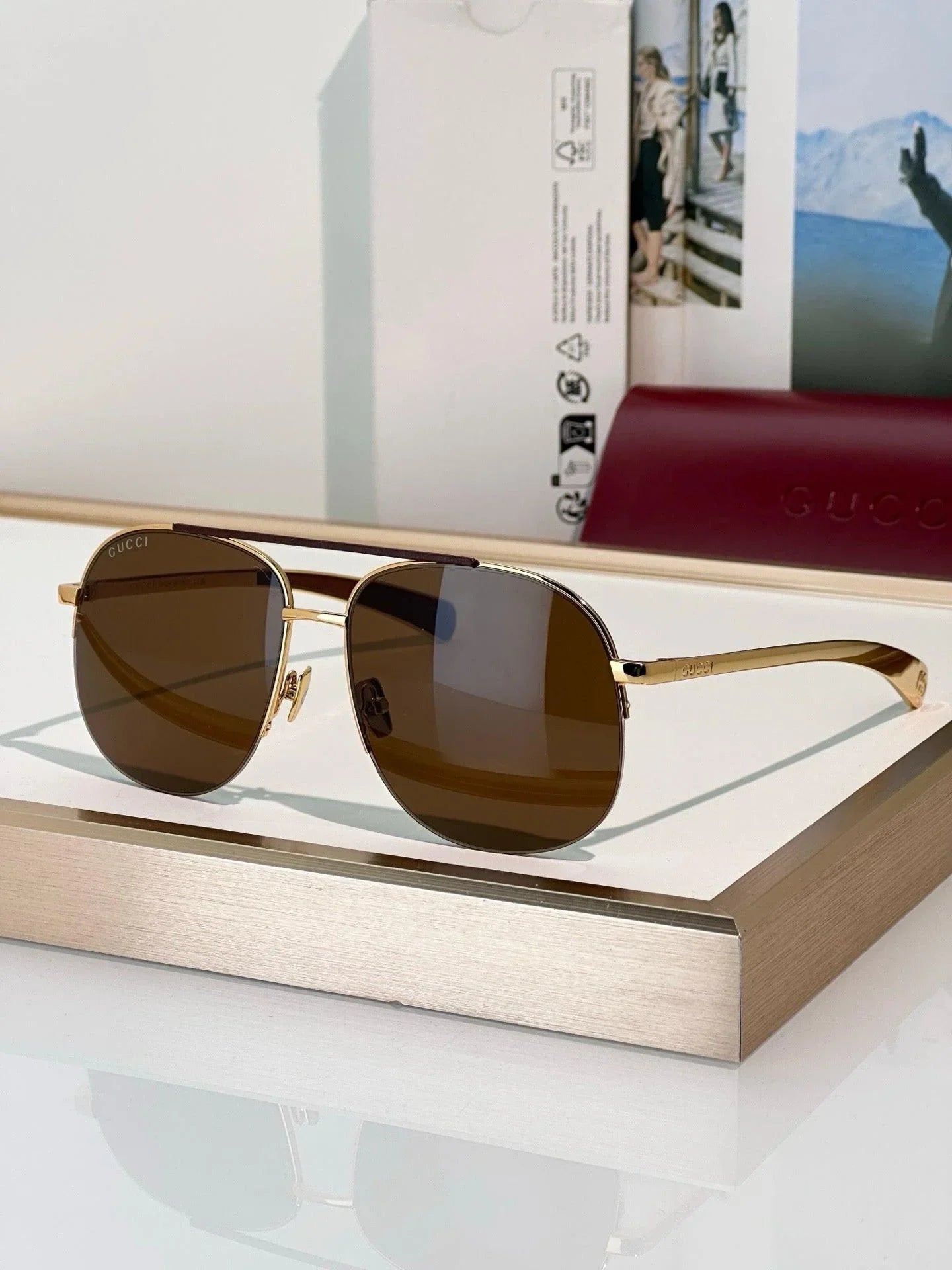 Gucci GG 2165S Navigator Sunglasses ✨