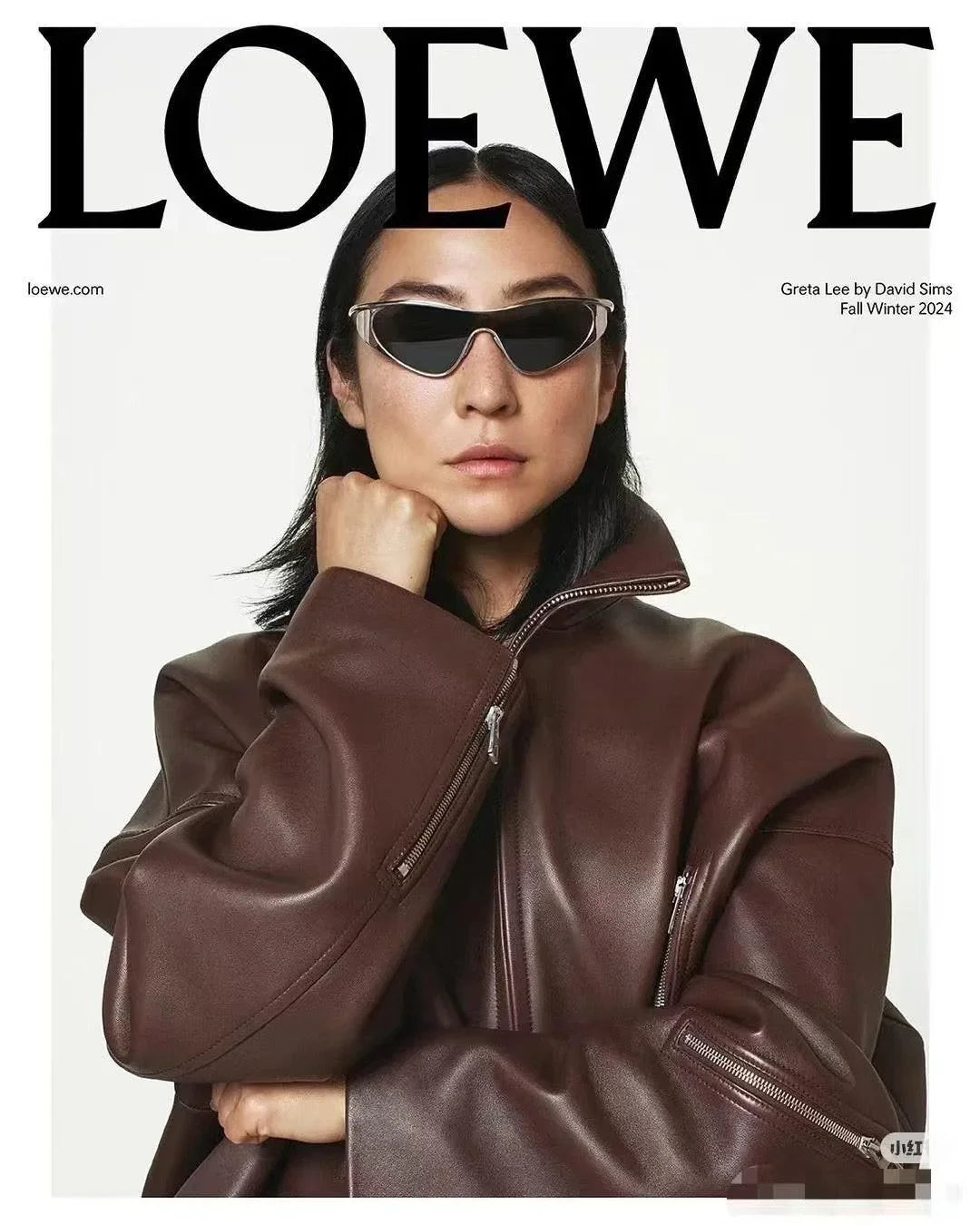 LOEWE Flash Signature Metal &amp; Nylon Shield LW40165U Sunglasses  ✨