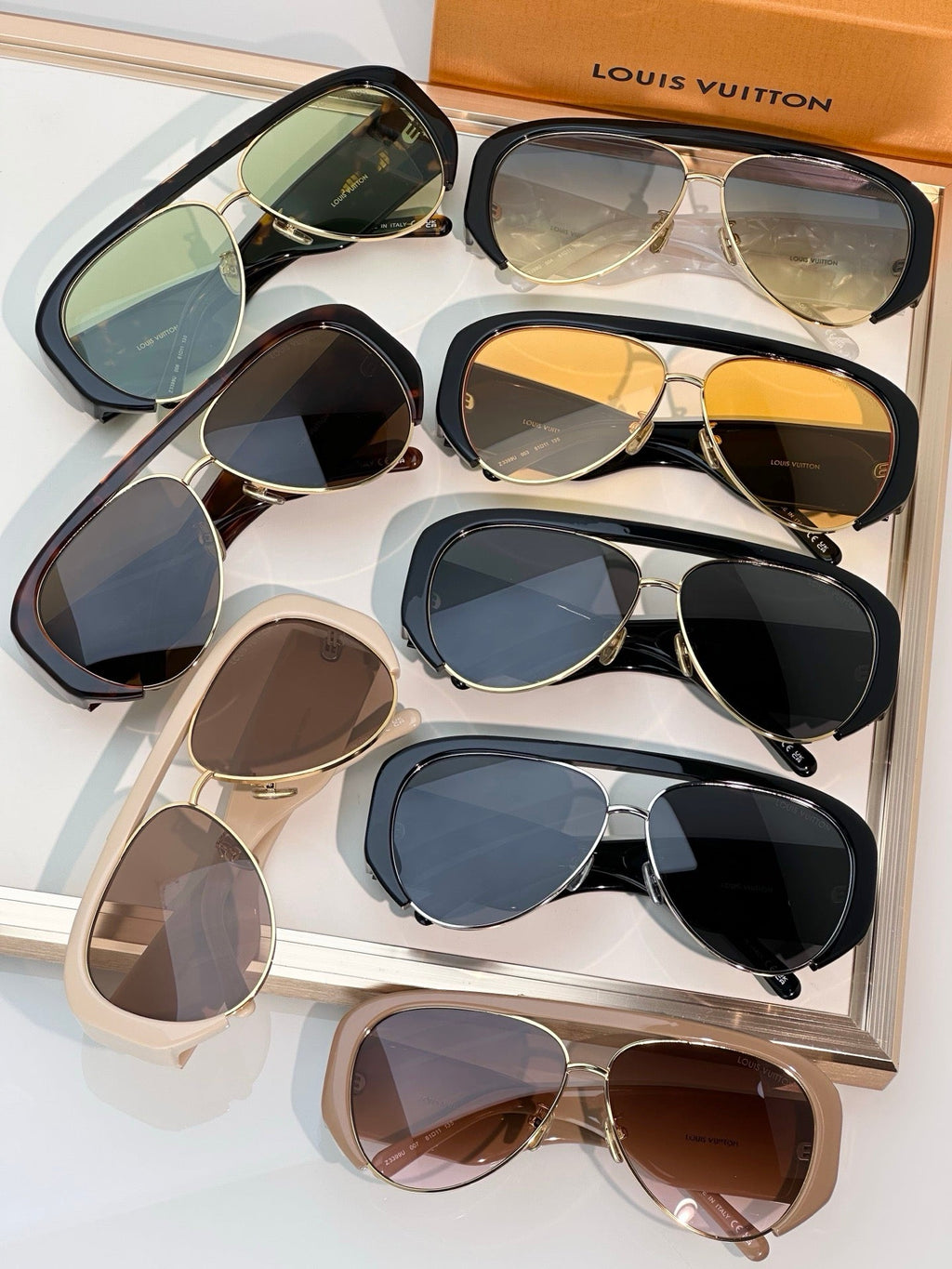 Louis Vuitton Z3399U LVision Pilot Sunglasses ✨