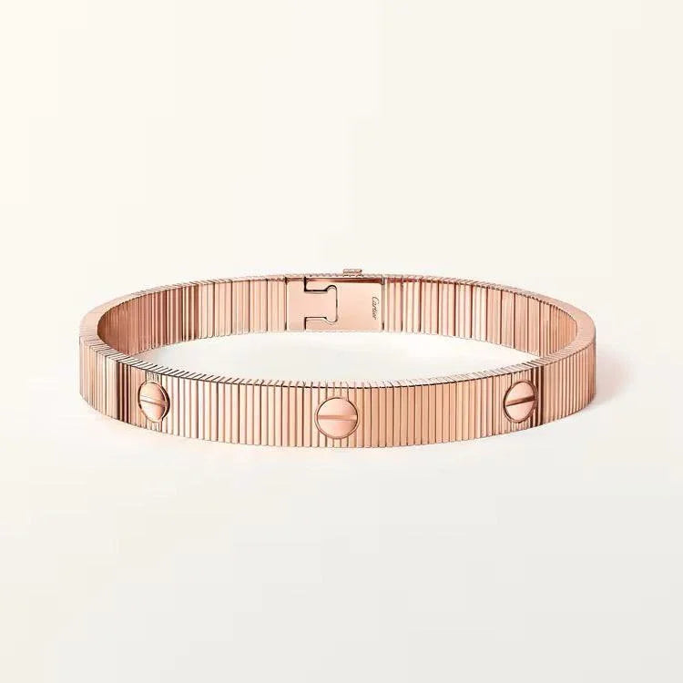 Cartier 18K Gold Plated  LOVE Flexible Bracelet yellow-rose-silver ✨