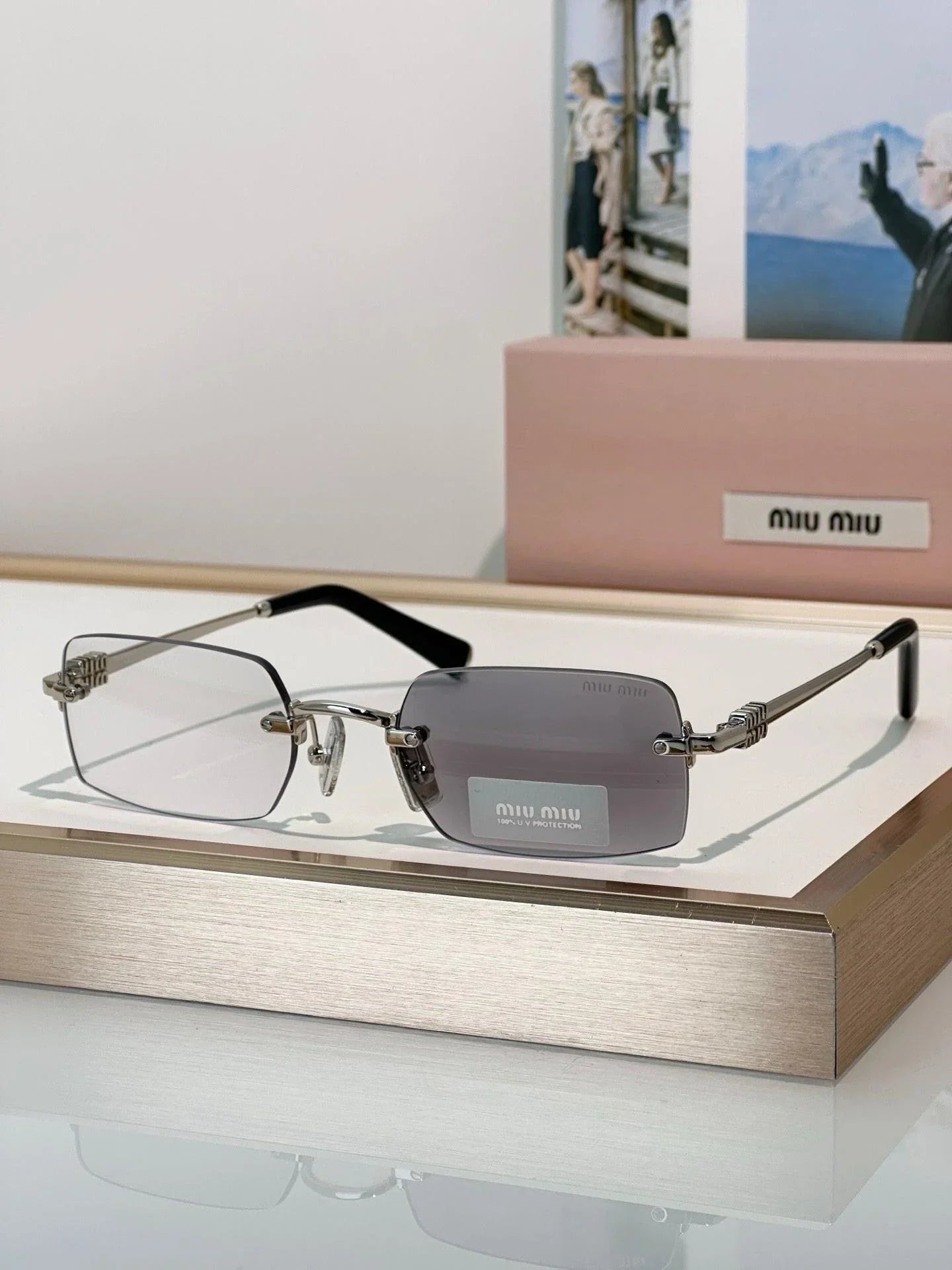 MIU MIU  B50S 26C09Z Old Gold Sunglasses✨