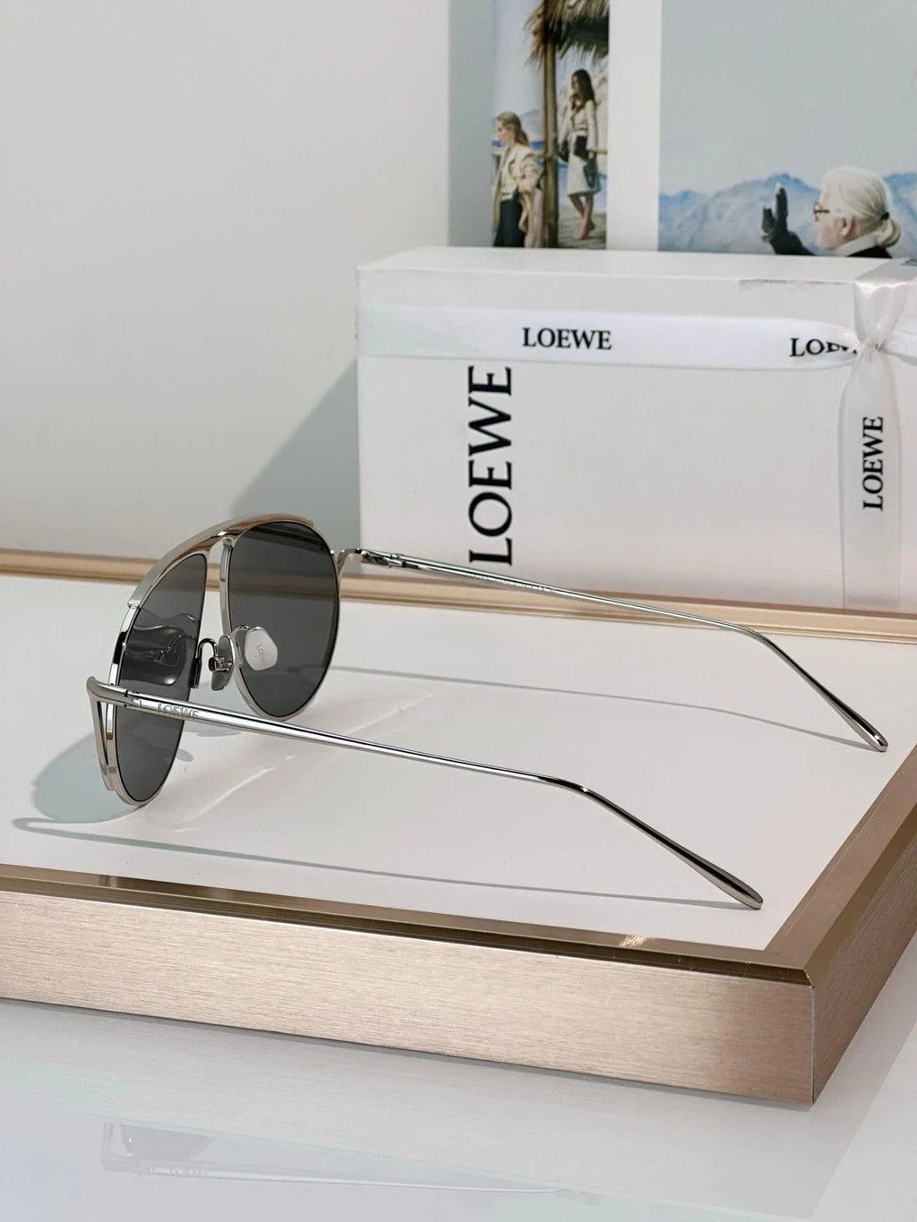 LOEWE Aviator-shaped 40180U Hillock  Sunglasses  ✨
