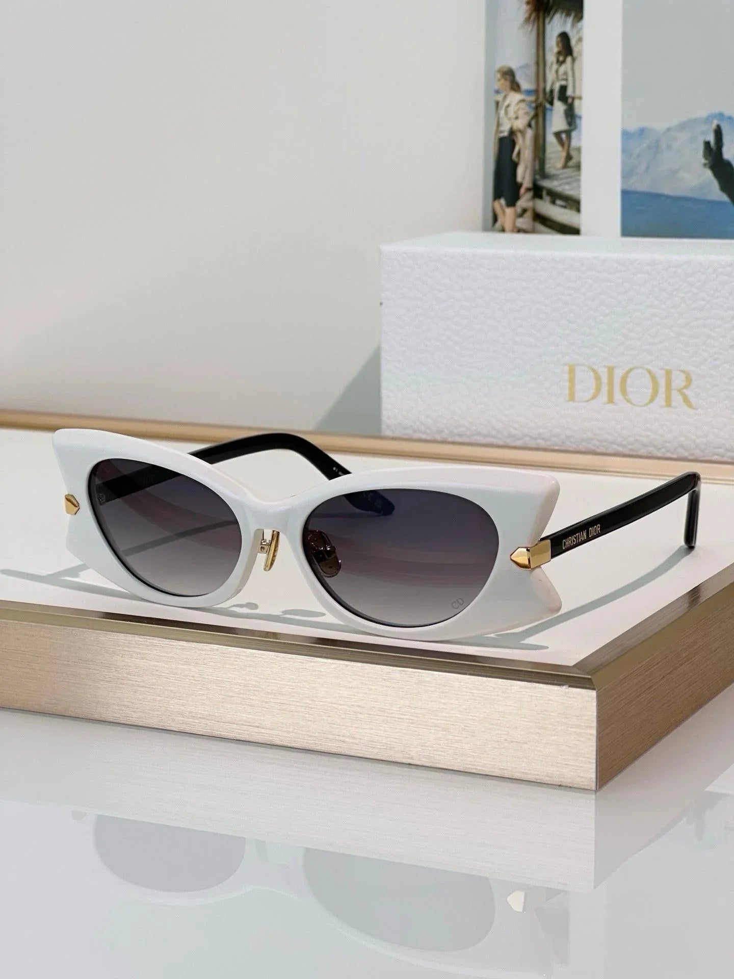 DIOR Dior DiorButterfly S2F Black Rectangular Sunglasses ✨