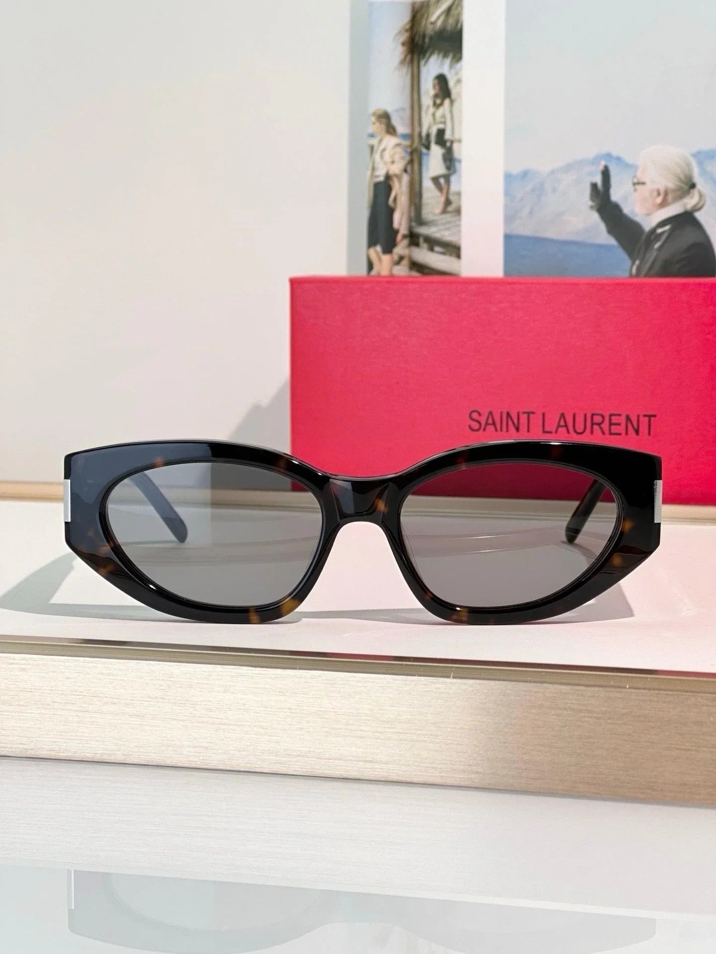 Saint Laurent Sun SL 638 001 - As Seen On Sofia Richie Women&