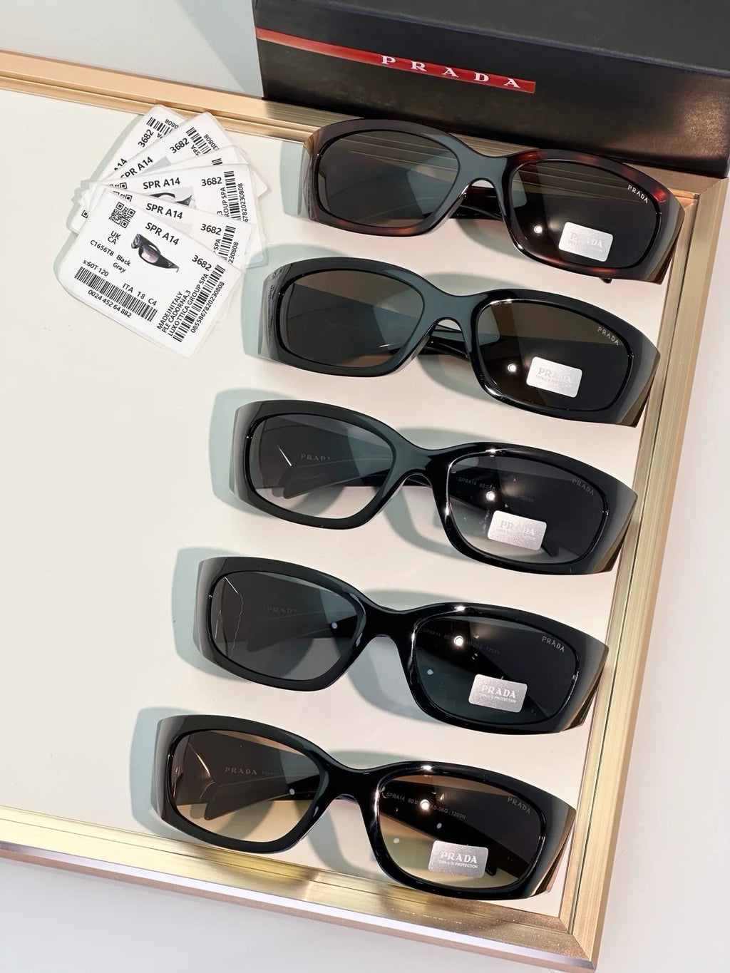 PRADA PR A14S 1AB5S0 - As Seen On Kanye West-Burna Boy- Maya Jama🟥