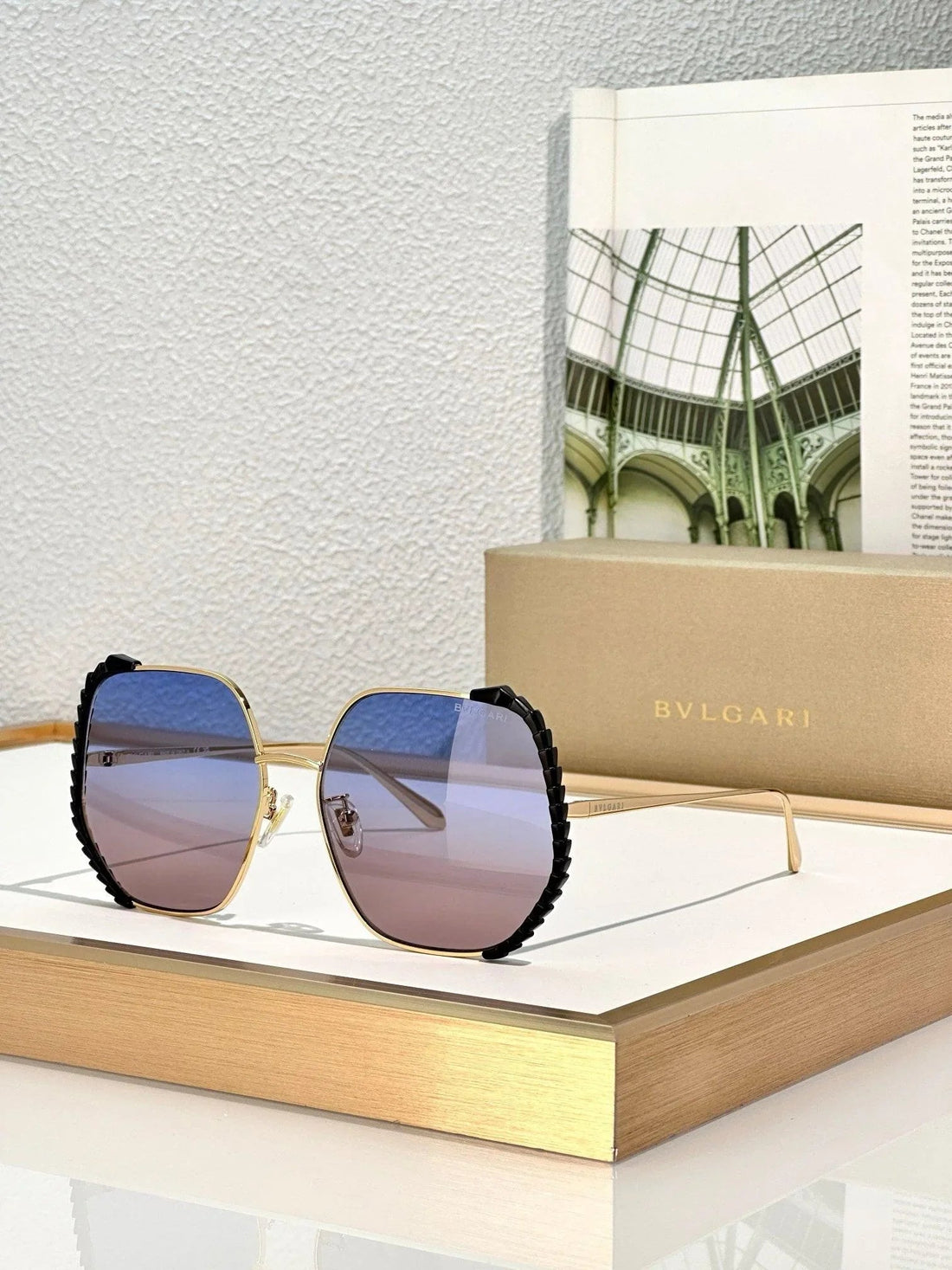 BVLGARI Serpenti Viper geometric metal 40004U Sunglasses ✨