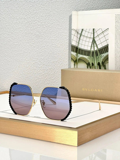 BVLGARI Serpenti Viper geometric metal 40004U Sunglasses ✨