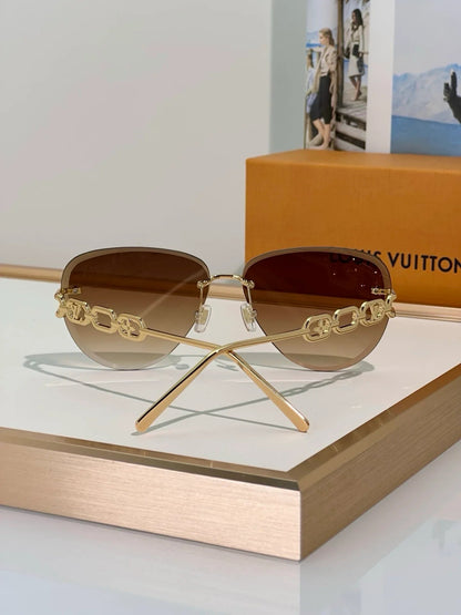Louis Vuitton Z1854U LV Jewel Pilot Sunglasses NEW   ✨