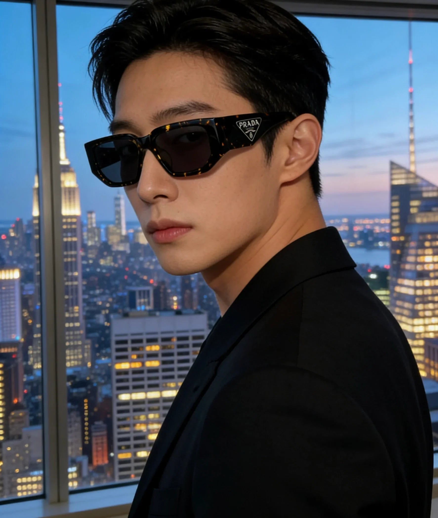 PRADA SPR09Z Sunglasses with triangle logo 🟥