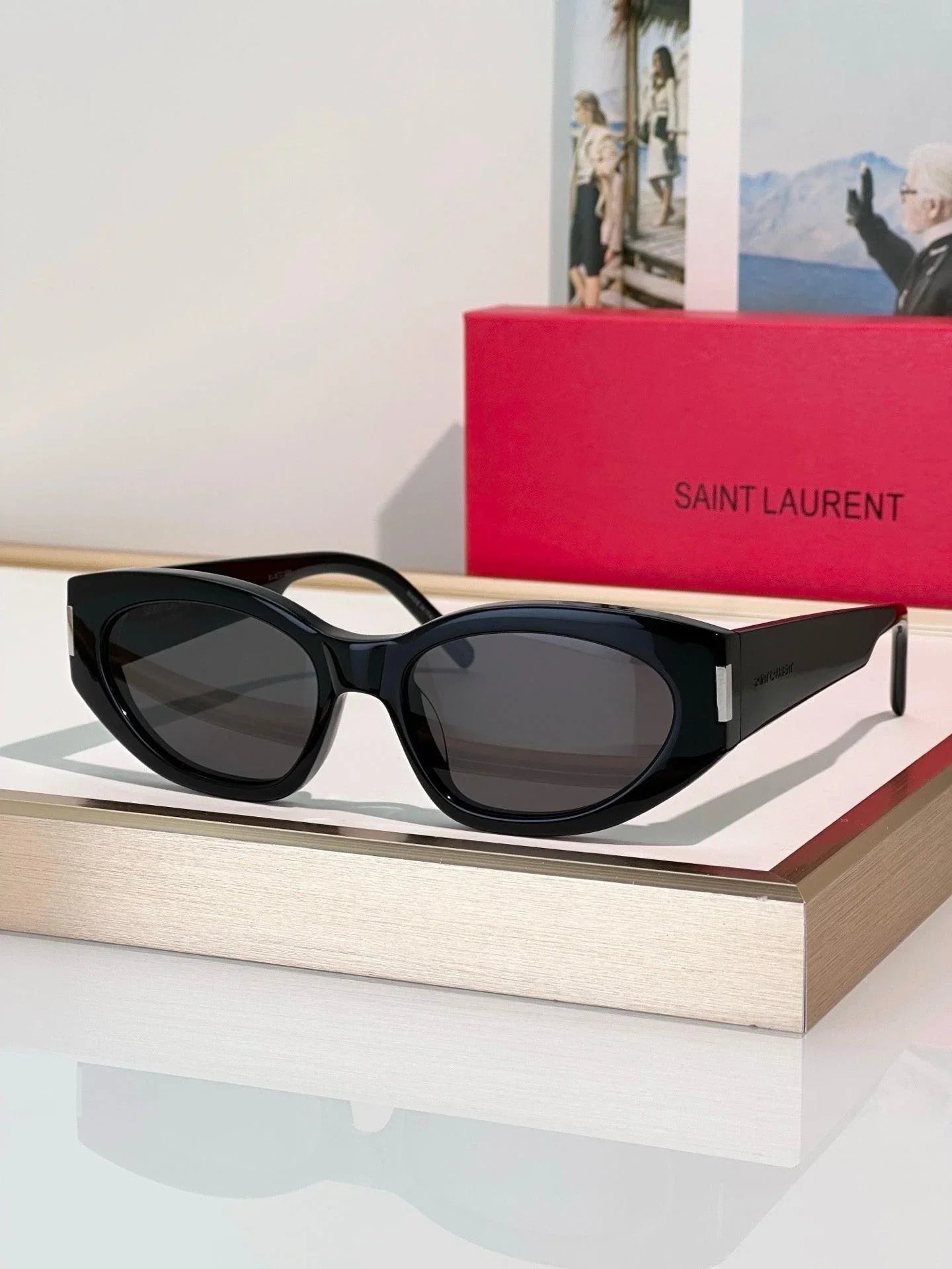 Saint Laurent Sun SL 638 001 - As Seen On Sofia Richie Women&