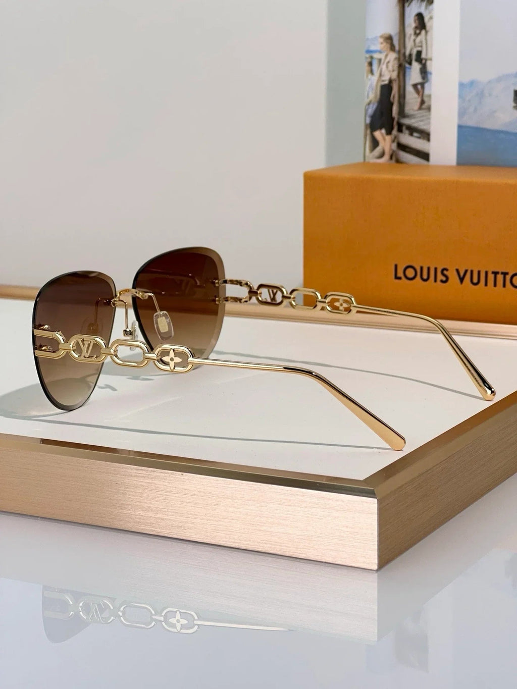 Louis Vuitton Z1854U LV Jewel Pilot Sunglasses NEW   ✨
