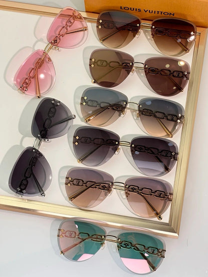 Louis Vuitton Z1854U LV Jewel Pilot Sunglasses NEW   ✨
