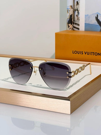 Louis Vuitton Z1854U LV Jewel Pilot Sunglasses NEW   ✨