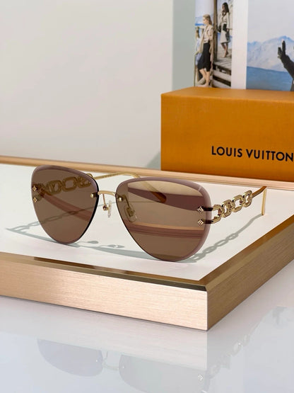 Louis Vuitton Z1854U LV Jewel Pilot Sunglasses NEW   ✨