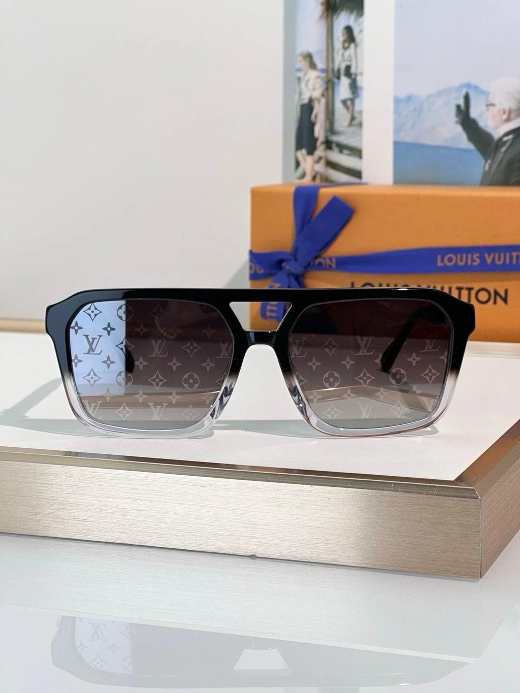 Louis Vuitton Z3120U LV Hit Large Square Sunglasses   ✨
