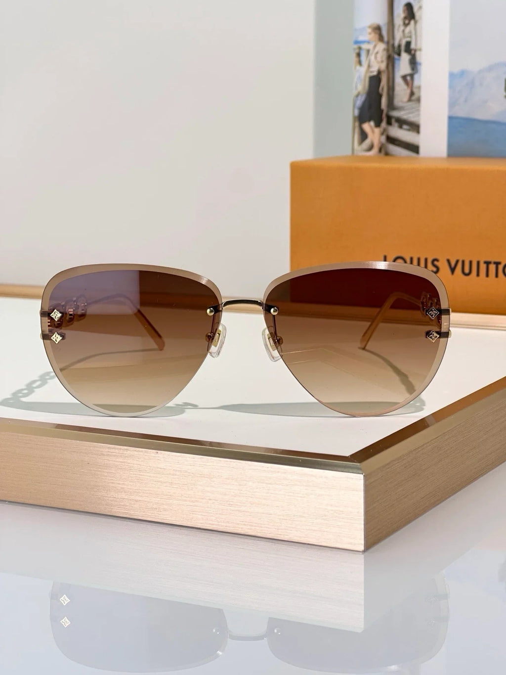 Louis Vuitton Z1854U LV Jewel Pilot Sunglasses NEW   ✨