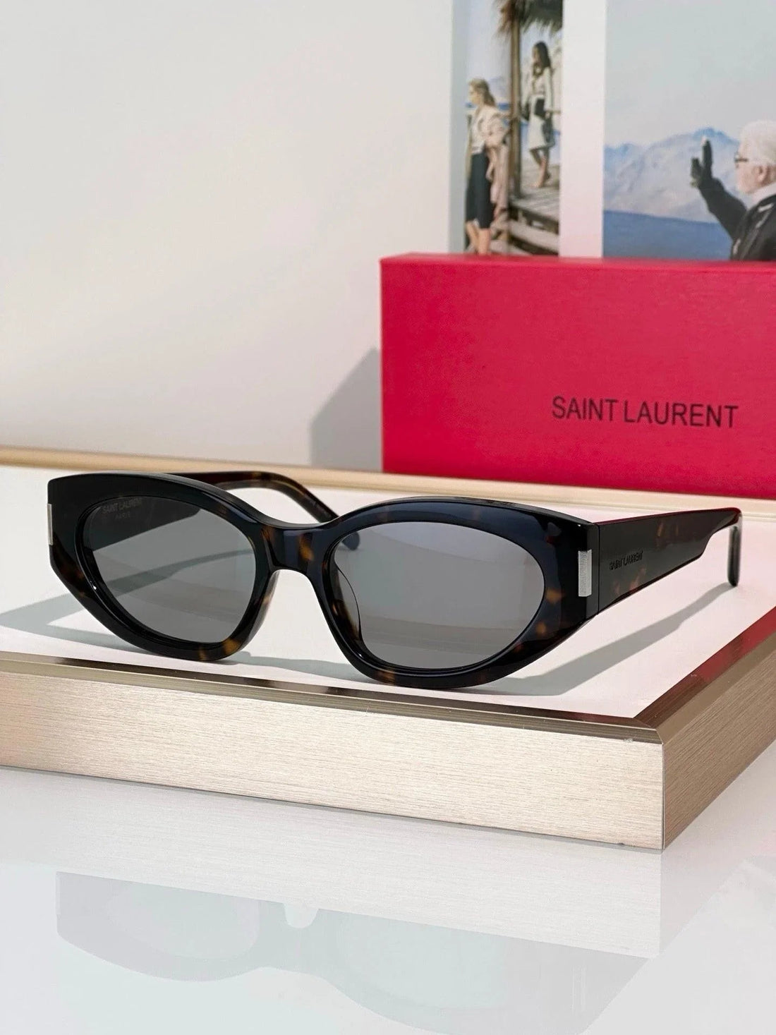 Saint Laurent Sun SL 638 001 - As Seen On Sofia Richie Women&