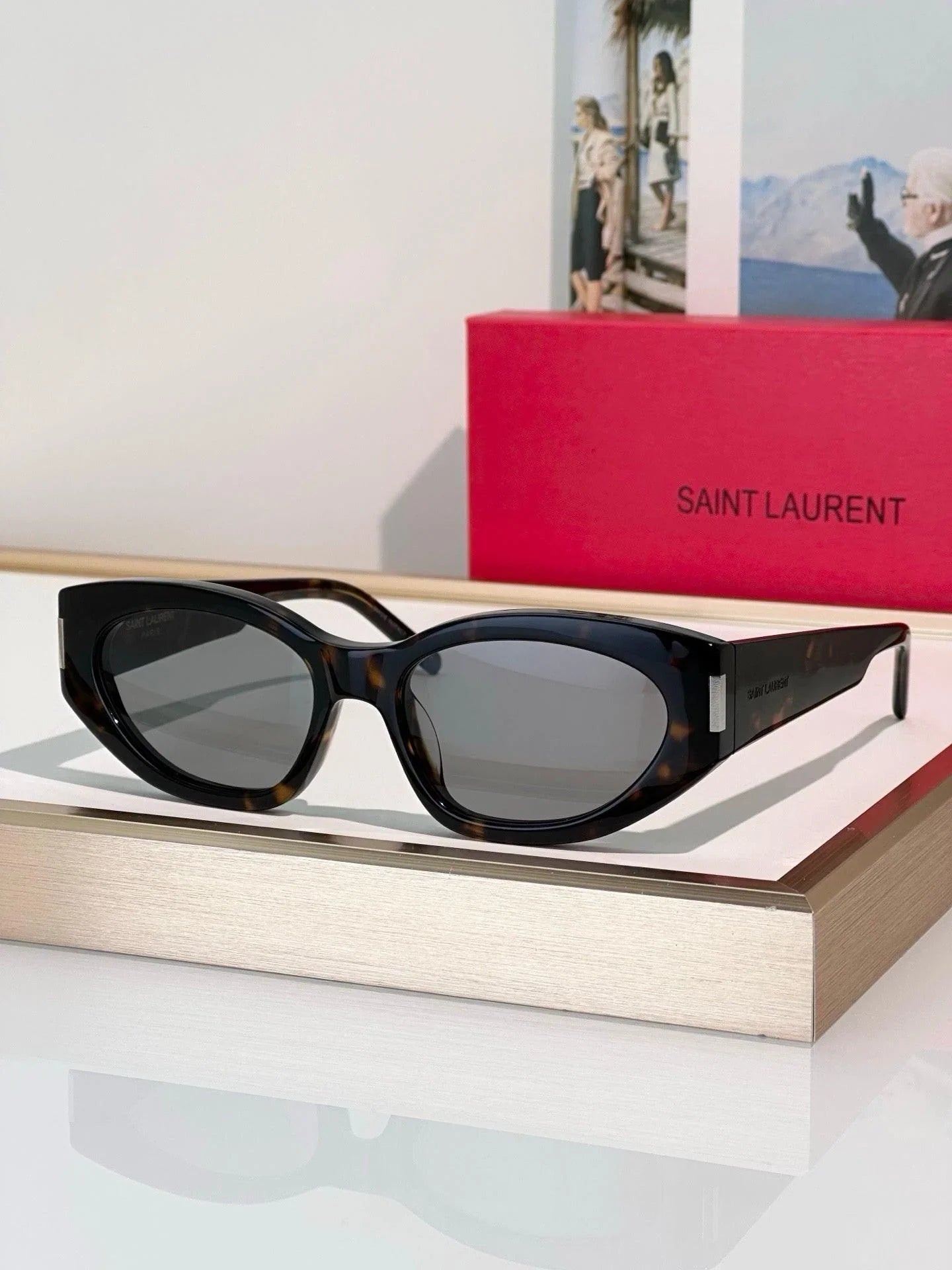 Saint Laurent Sun SL 638 001 - As Seen On Sofia Richie Women&