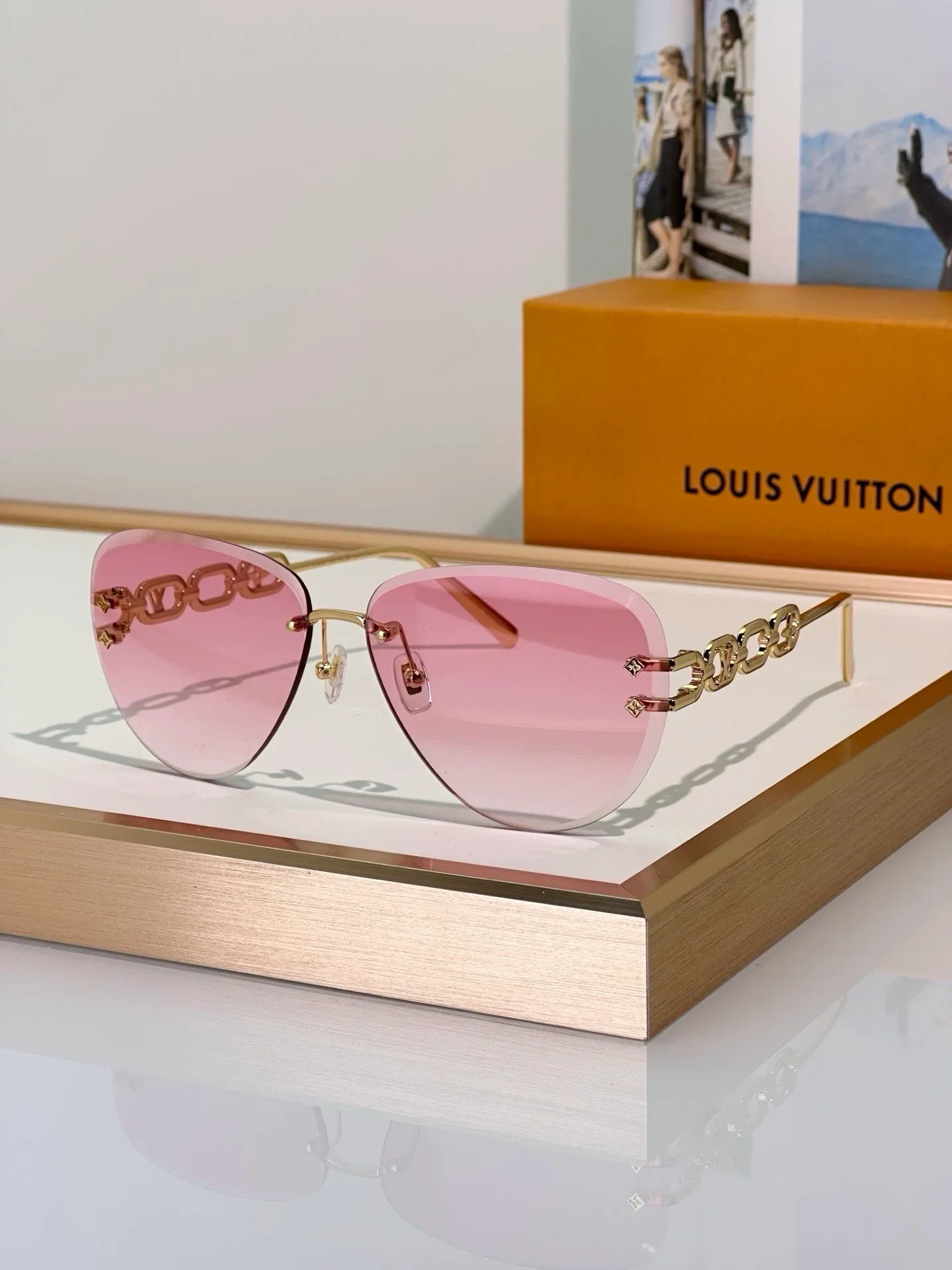Louis Vuitton Z1854U LV Jewel Pilot Sunglasses NEW   ✨