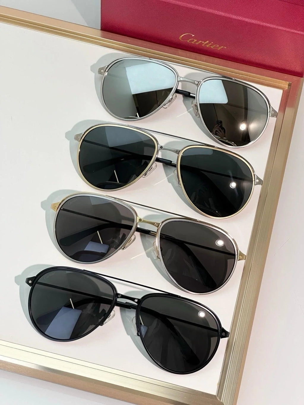 Cartier CT0325S Santos Collection  CT0325 -007 Sunglasses 🐆