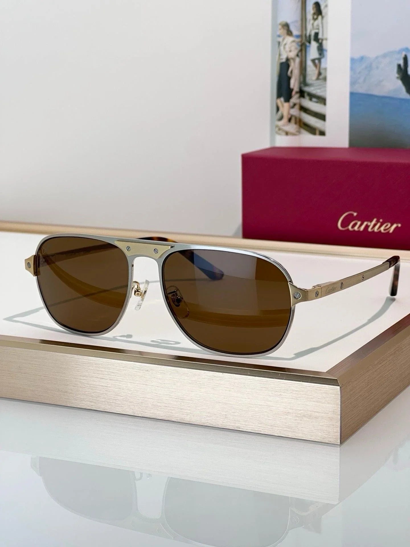 Cartier CT0532S 002 Première de Cartier Sunglasses NEW 🐆