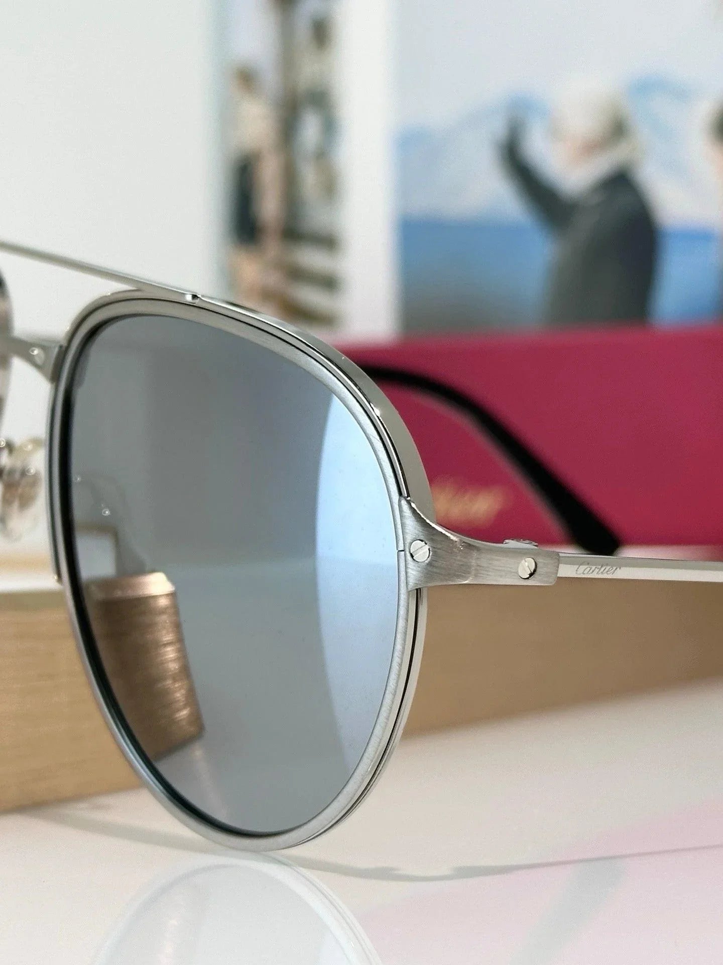 Cartier CT0325S Santos Collection  CT0325 -007 Sunglasses 🐆