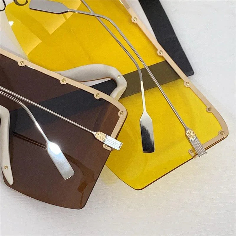 GUCCI GG1244 Monogram-Lens Acetate Mask Sunglasses  ✨