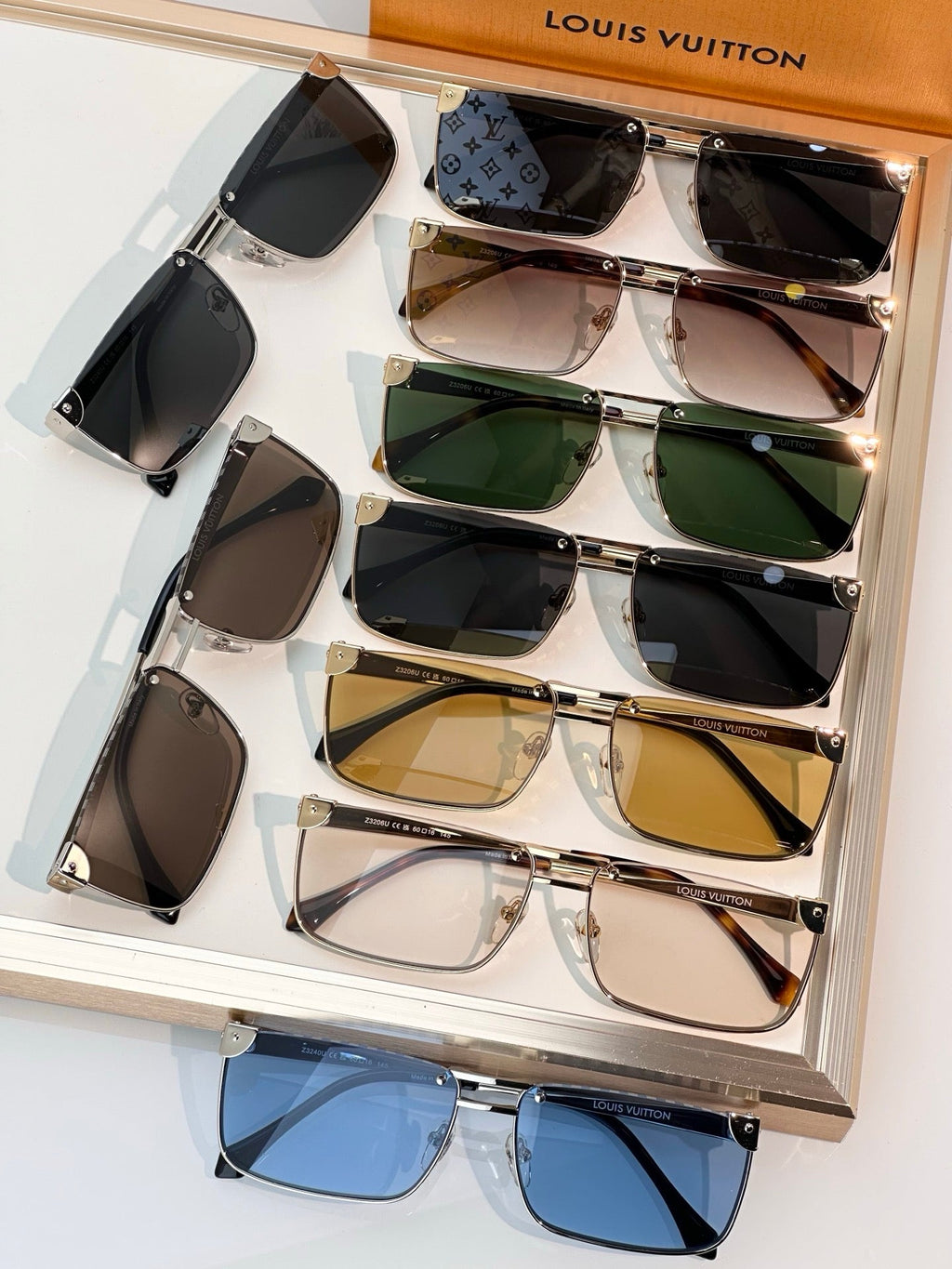 Louis Vuitton Z3240U LV Heritage Metal Low Square Sunglasses✨