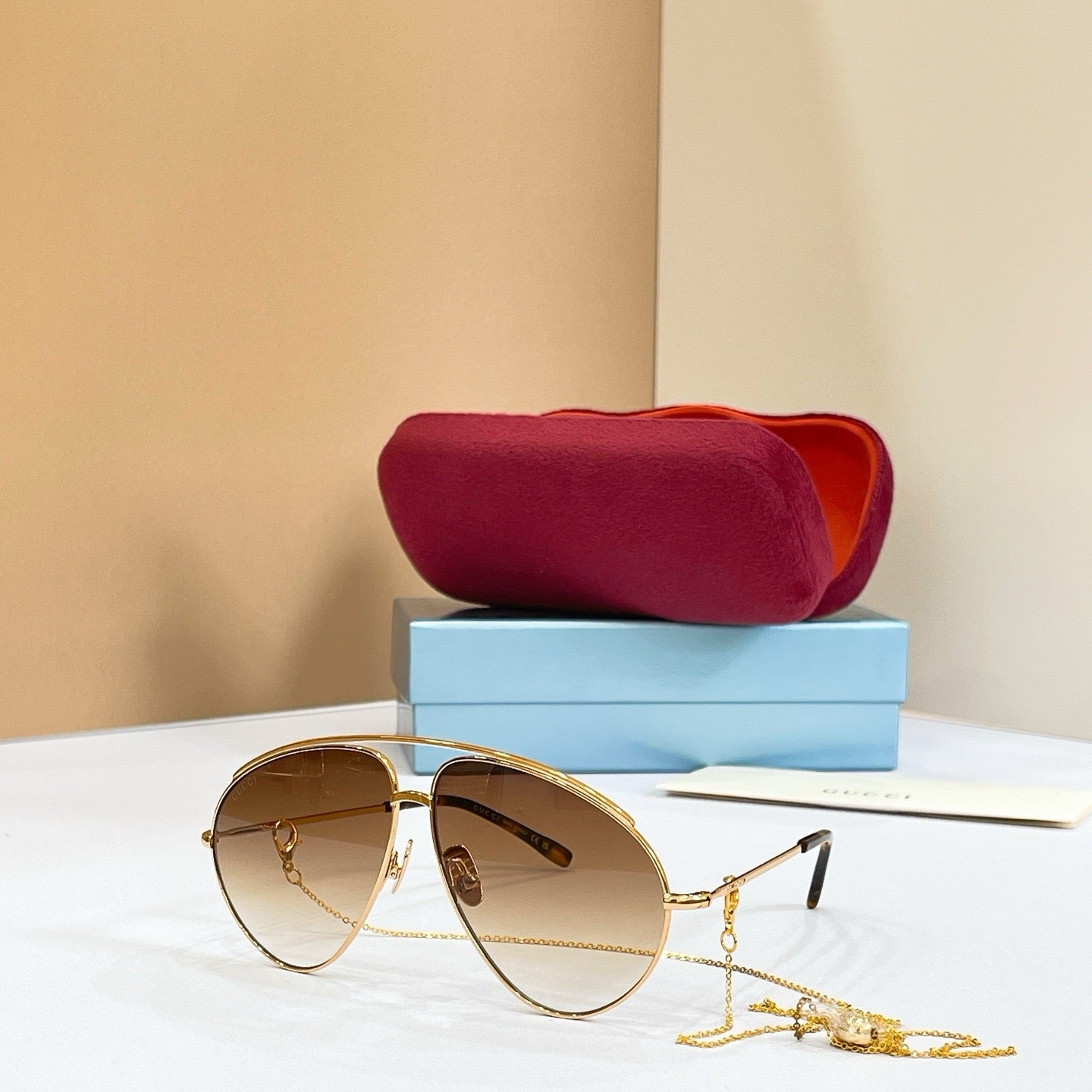 Gucci GG1654S 012 Aviator Oversized Sunglasses 🇮🇹