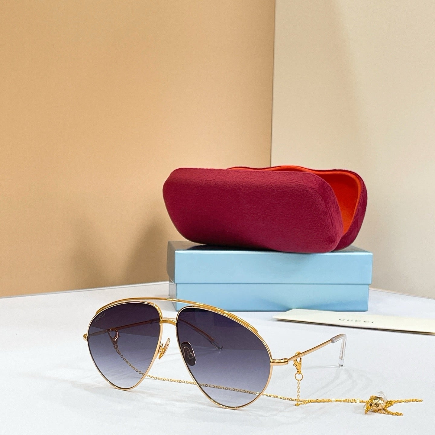 Gucci GG1654S 012 Aviator Oversized Sunglasses 🇮🇹