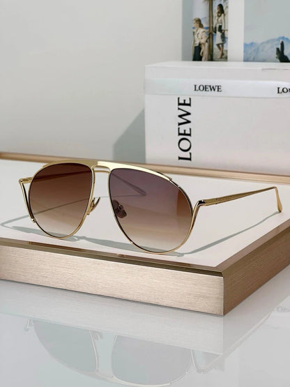 LOEWE Aviator-shaped 40180U Hillock  Sunglasses  ✨