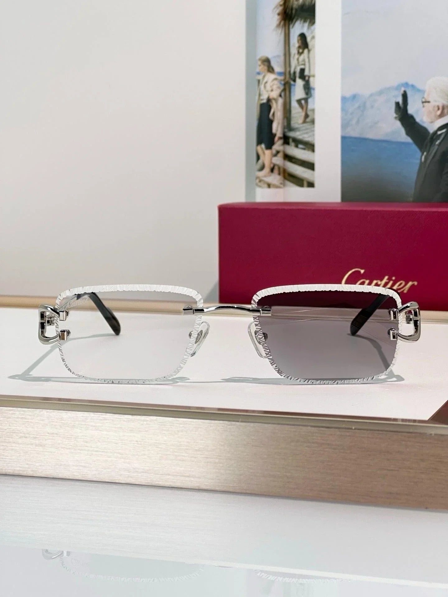 '-  Cartier CLASSIC C DE CARTIER MOTIF CT0799 Sunglasses-Photochromic Glasses 🐆