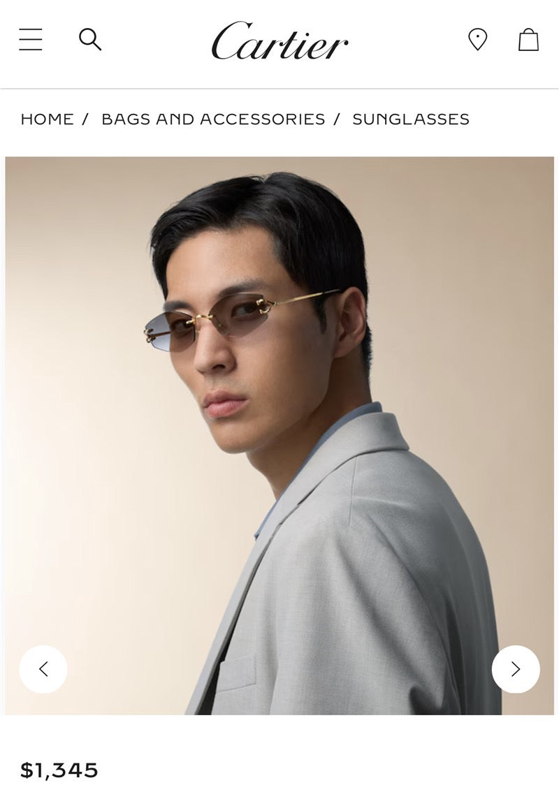 Cartier PREMIÈRE DE CARTIER CT0620S 001 Unisex Sunglasses 🐆
