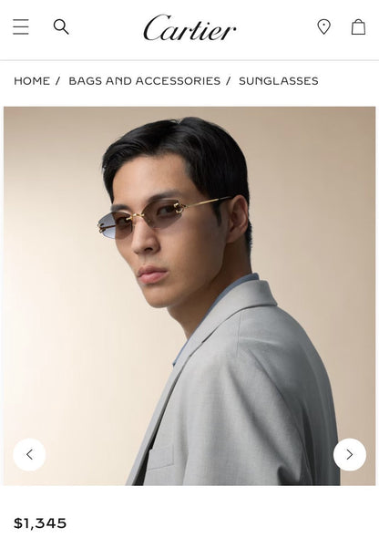 Cartier PREMIÈRE DE CARTIER CT0620S 001 Unisex Sunglasses 🐆
