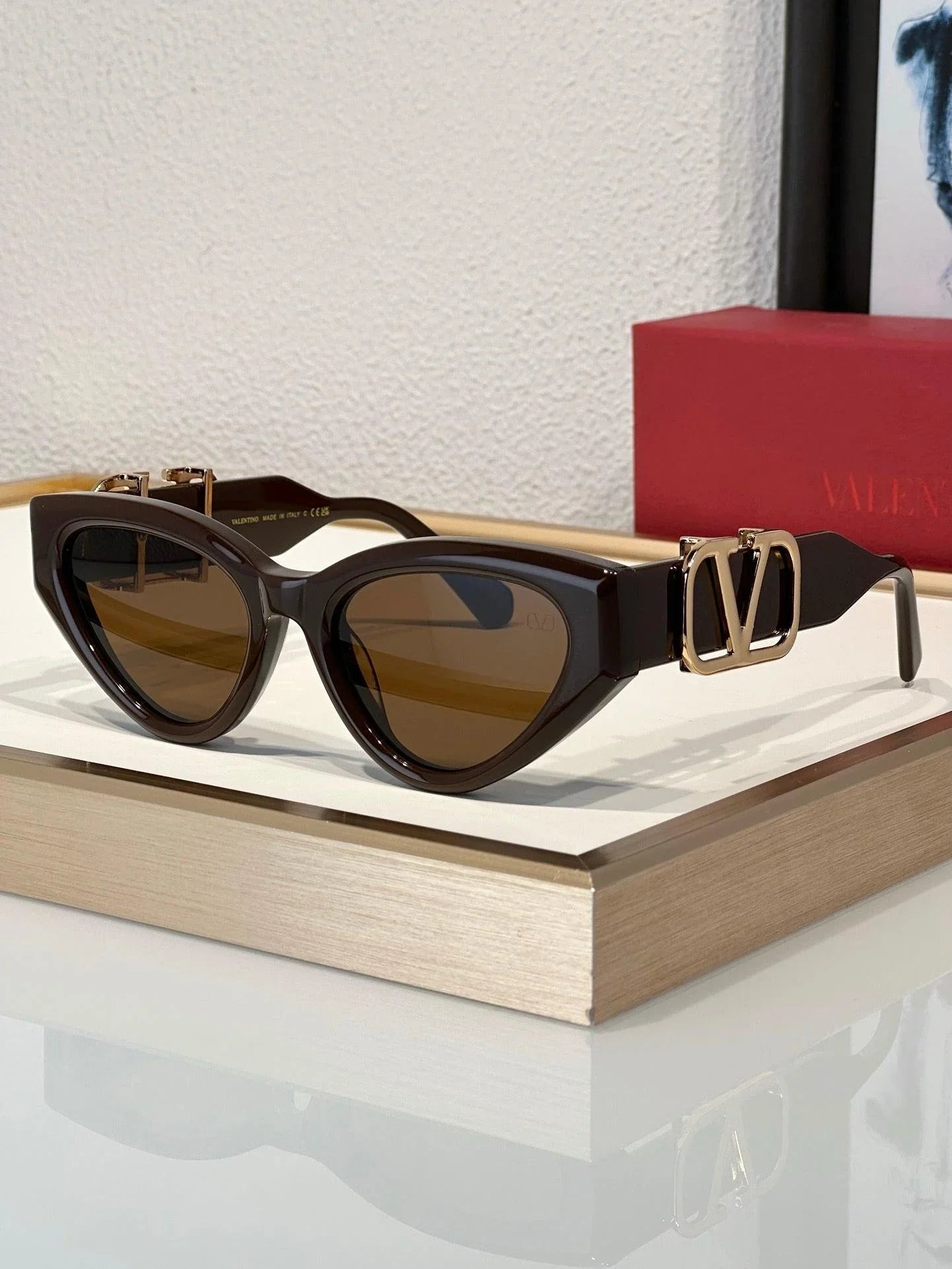 '-  Valentino KYLIE JENNER V-Due Acetate & Titanium Cat-Eye Sunglasses✨