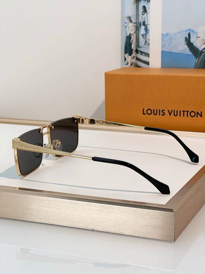 Louis Vuitton Z3240U LV Heritage Metal Low Square Sunglasses✨