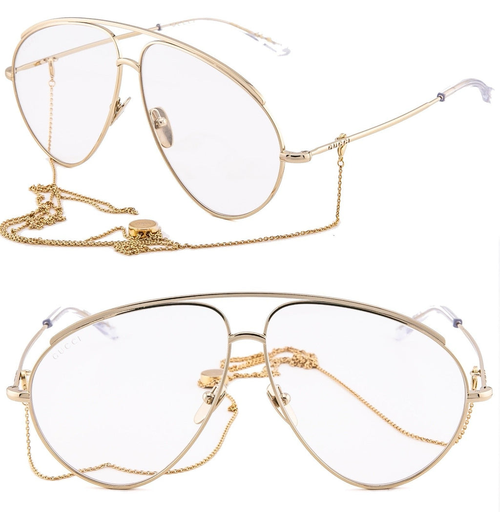 Gucci GG1654S 012 Aviator Oversized Sunglasses 🇮🇹