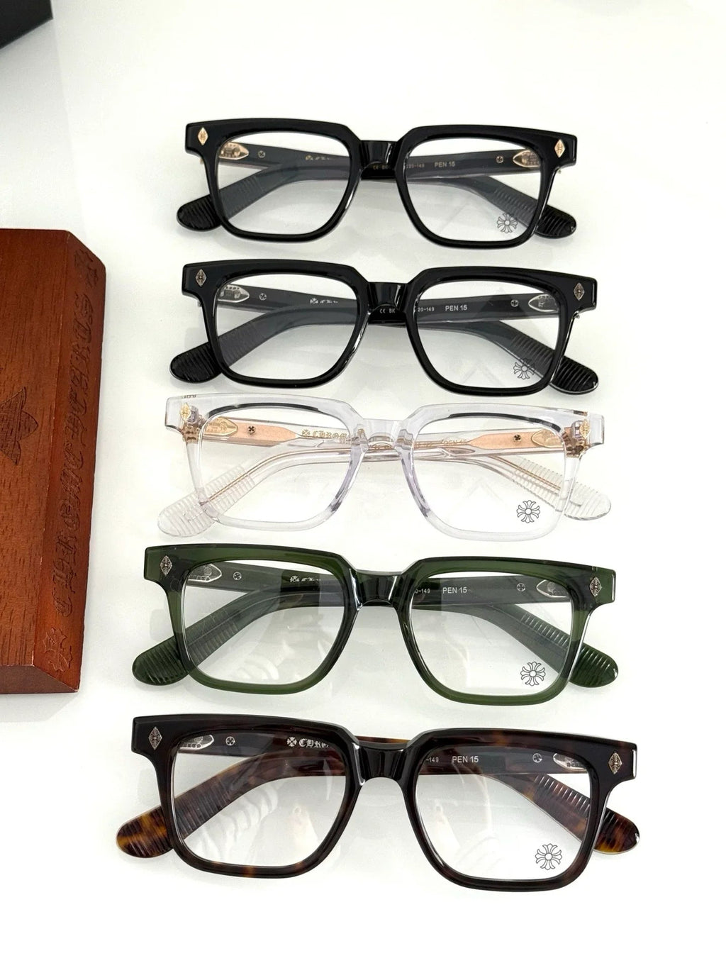 Chrome Hearts PEN 15 BK/GP Glasses Frame ⚜️