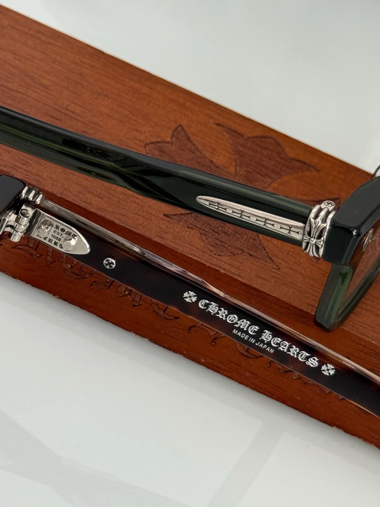 Chrome Hearts PEN 15 BK/GP Glasses Frame ⚜️