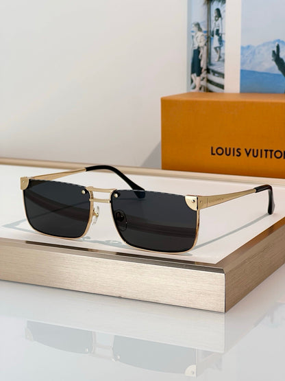 Louis Vuitton Z3240U LV Heritage Metal Low Square Sunglasses✨