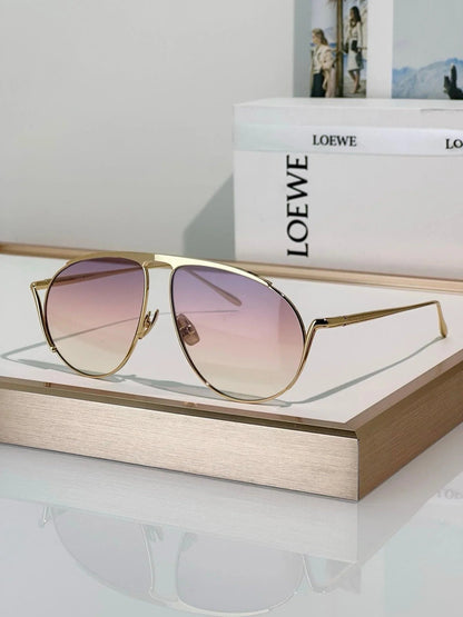 LOEWE Aviator-shaped 40180U Hillock  Sunglasses  ✨