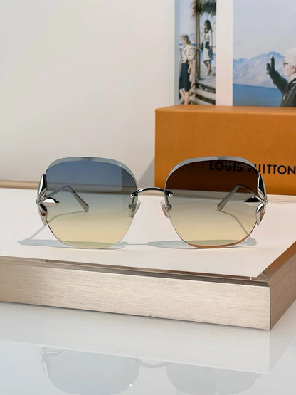 Louis Vuitton Z3169U Flower Edge Metal Square Sunglasses   ✨