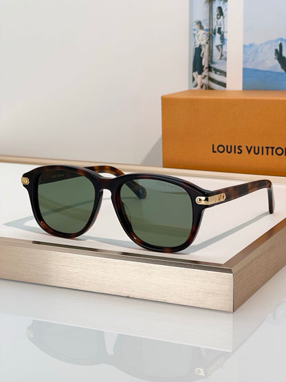 Louis Vuitton Z3075U LV Signature Aviator Sunglasses ✨