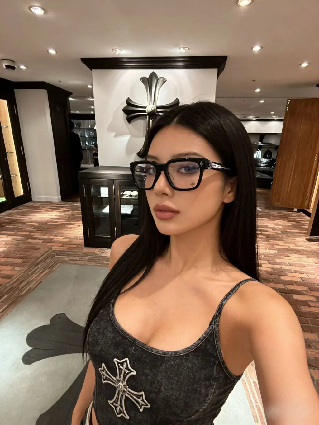 Chrome Hearts PEN 15 BK/GP Glasses Frame ⚜️