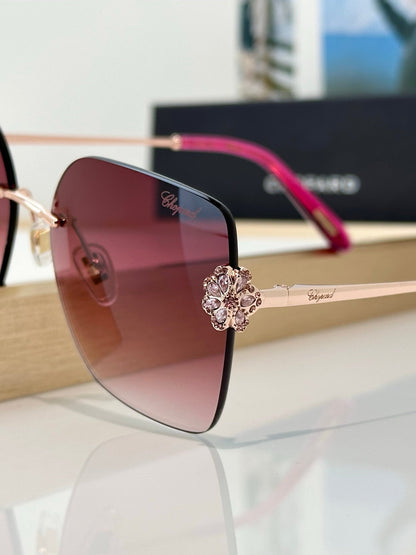 Chopard VCHL60S - 08FC Polished Copper Woman Sunglasses  ✨