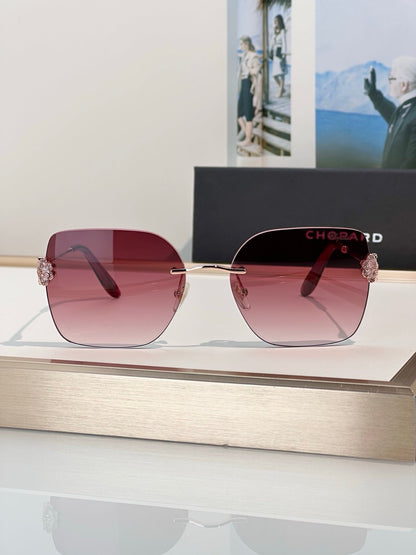 Chopard VCHL60S - 08FC Polished Copper Woman Sunglasses  ✨