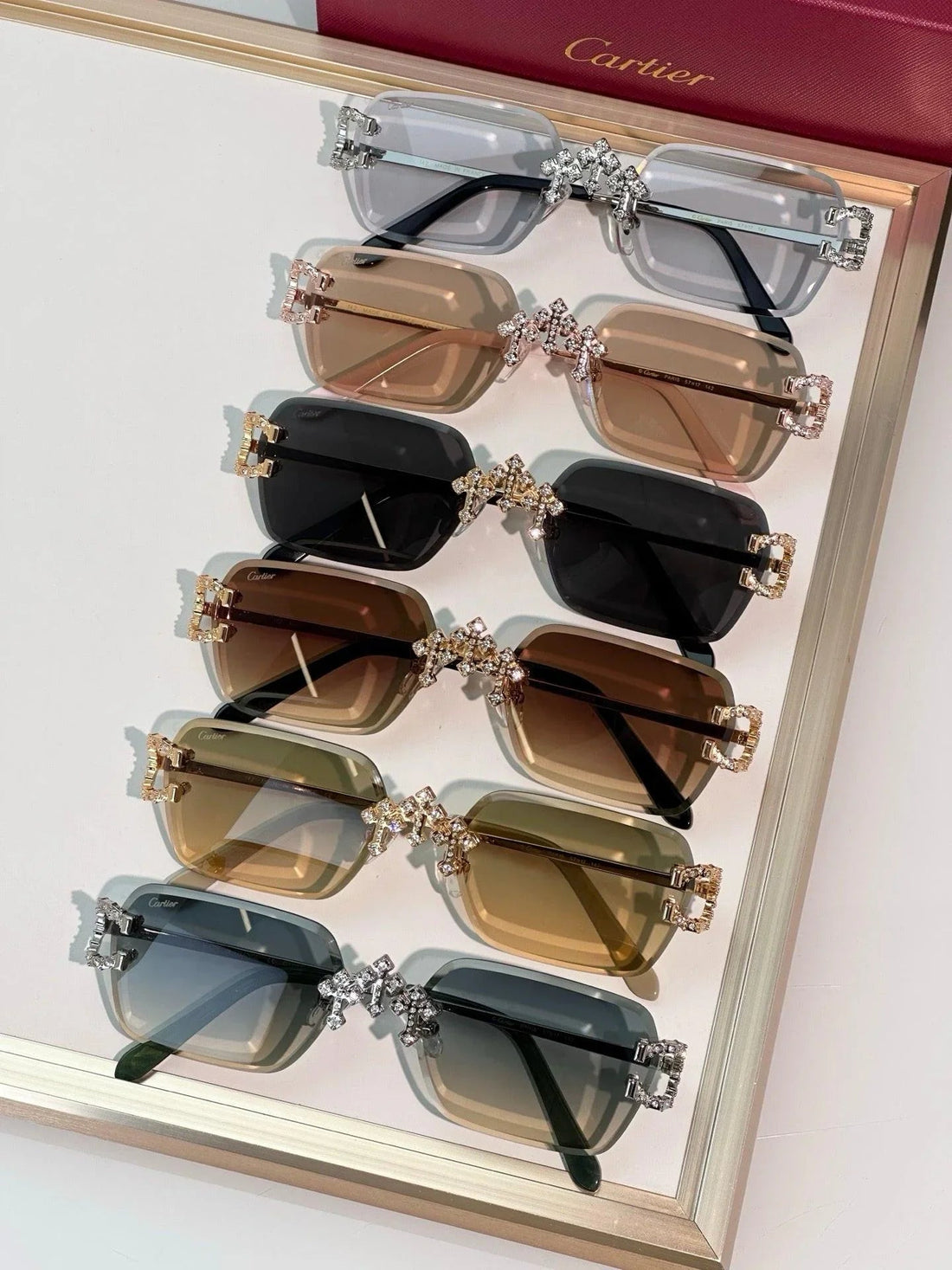 Cartier C-decor PREMIÈRE DE CARTIER CT0679 Diamond Sunglasses 🐆