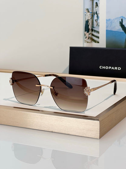 Chopard VCHL60S - 08FC Polished Copper Woman Sunglasses  ✨