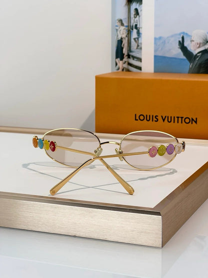 Louis Vuitton Z3179U LV Confetti Oval Sunglasses   ✨
