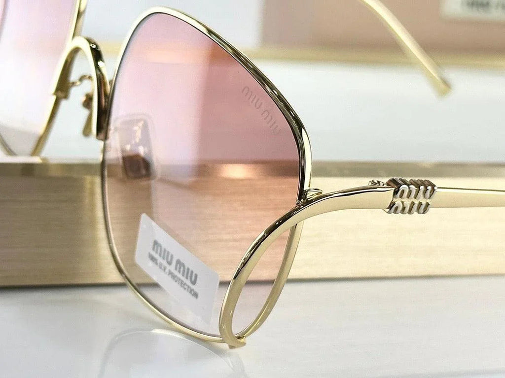 MIU MIU A57S 5AK40S Gold Sunglasses✨